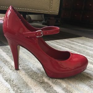 Red Mary Jane Heels